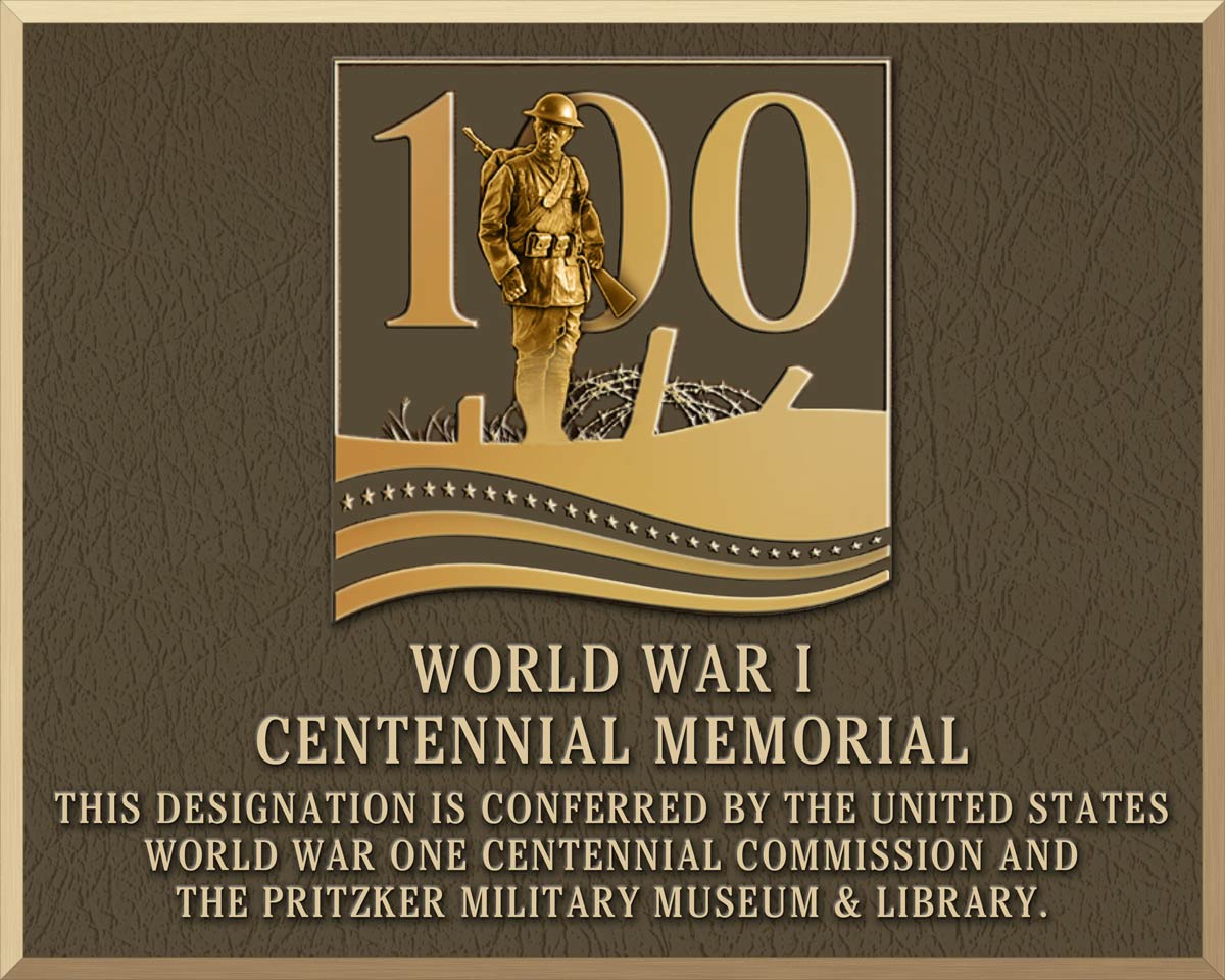 100c 100m wwi centennial plaque 
