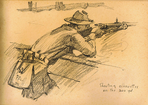 World War One soldier firing his rifle