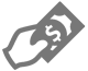 donate hand grey 80