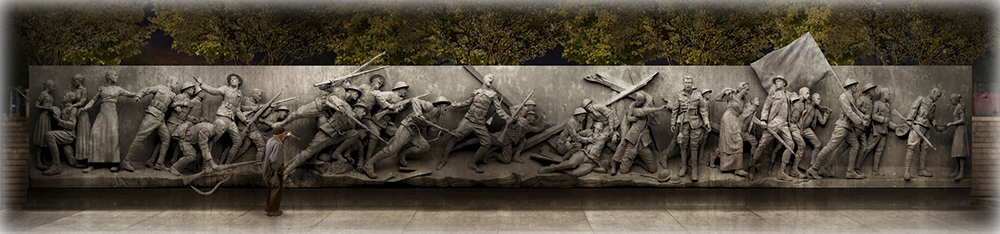 WW1 Memorial sculpture header