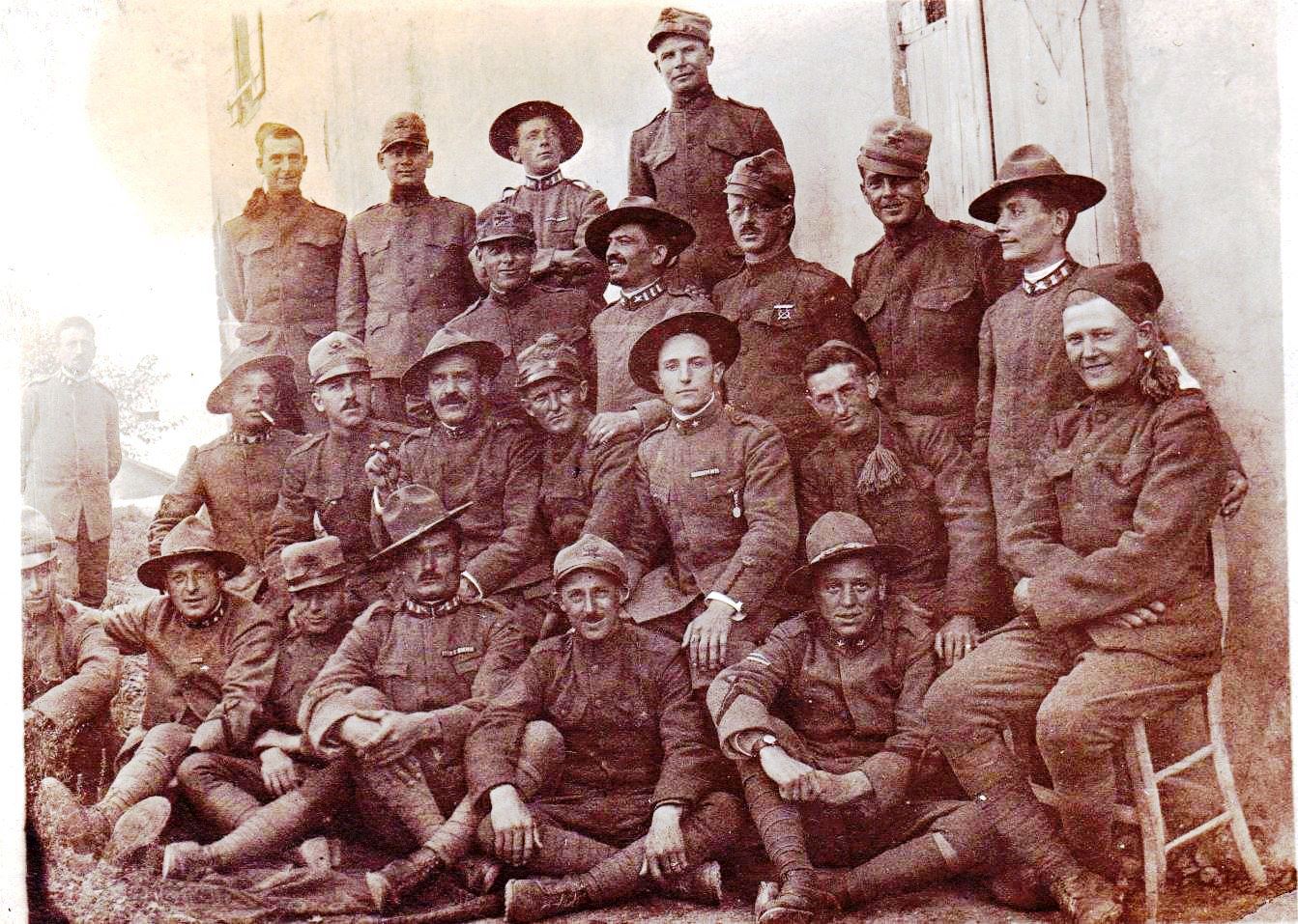 RUTHENBERG Herbert MG Co 332nd with Italian Soldiers