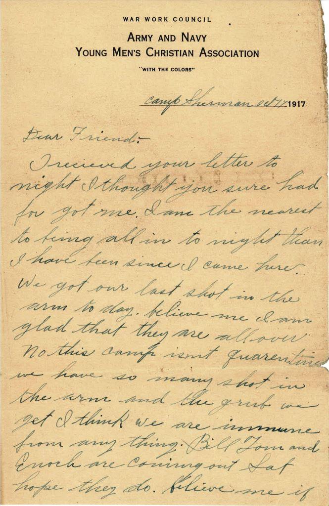 CampSherman13Oct1917p1