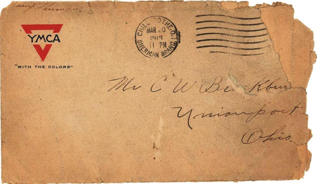 CampSherman20Mar1918env