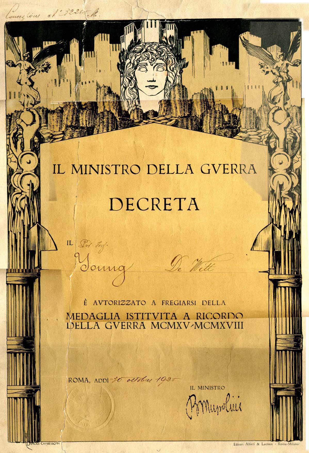 Young DeWitt Decretia