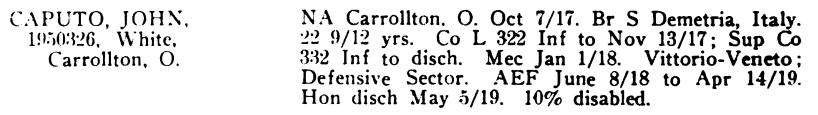 CAPUTO 332 OhioSoldiers v3p2544 Br Italy