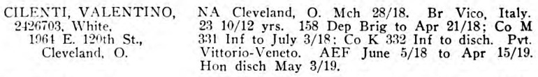 CILENTI 332 OHIO SOLDIERS V3k