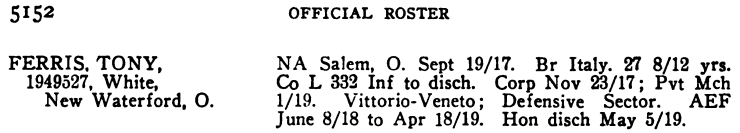 FERRIS 332 OhioSoldiers v5p5152 Br Italy