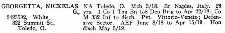GEORGETTA 332 OhioSoldiers v6p5987 Br Italy