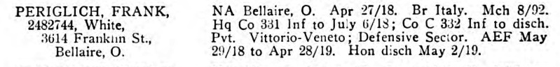 PERIGLICH 332 OhioSoldiers v13p13258 Br Italy