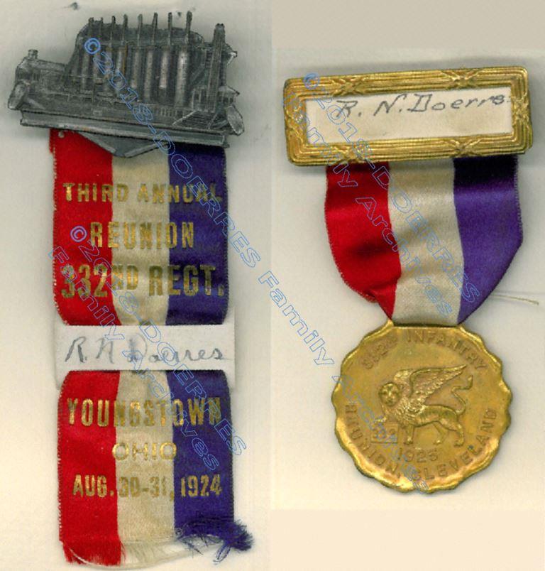 RND 332nd Reunion Medals 1924 25b