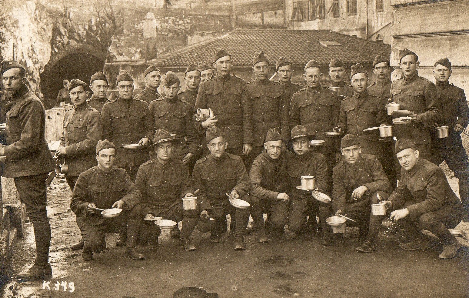 CoK 332nd--Taken at dinner Jan 9 1919 Fiume 