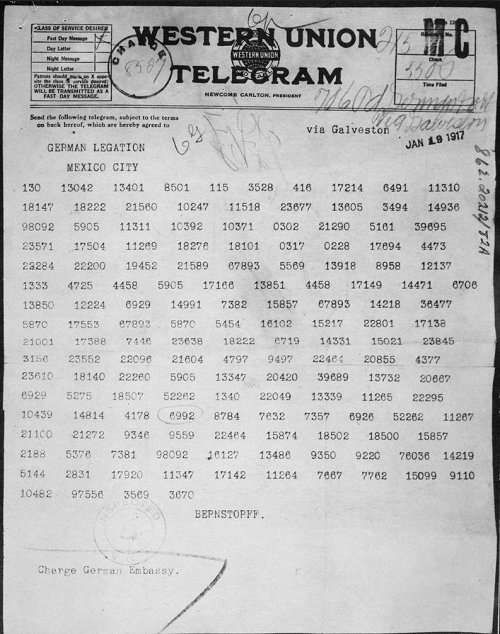 Zimmerman telegram 500
