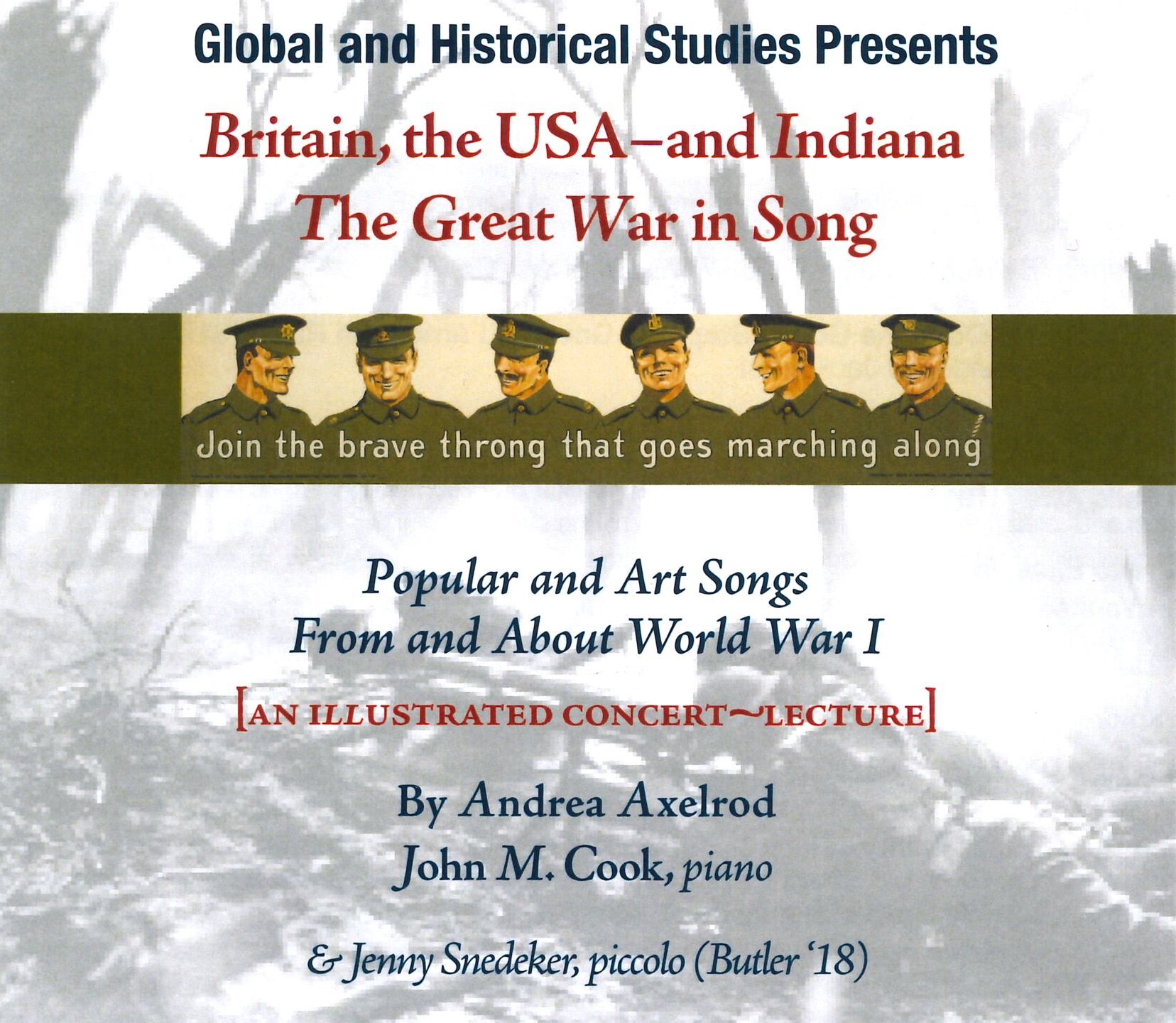 Britain, the USA–and Indiana, The Great War in Song
