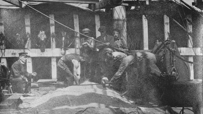 NN mixing feed on USS Marina