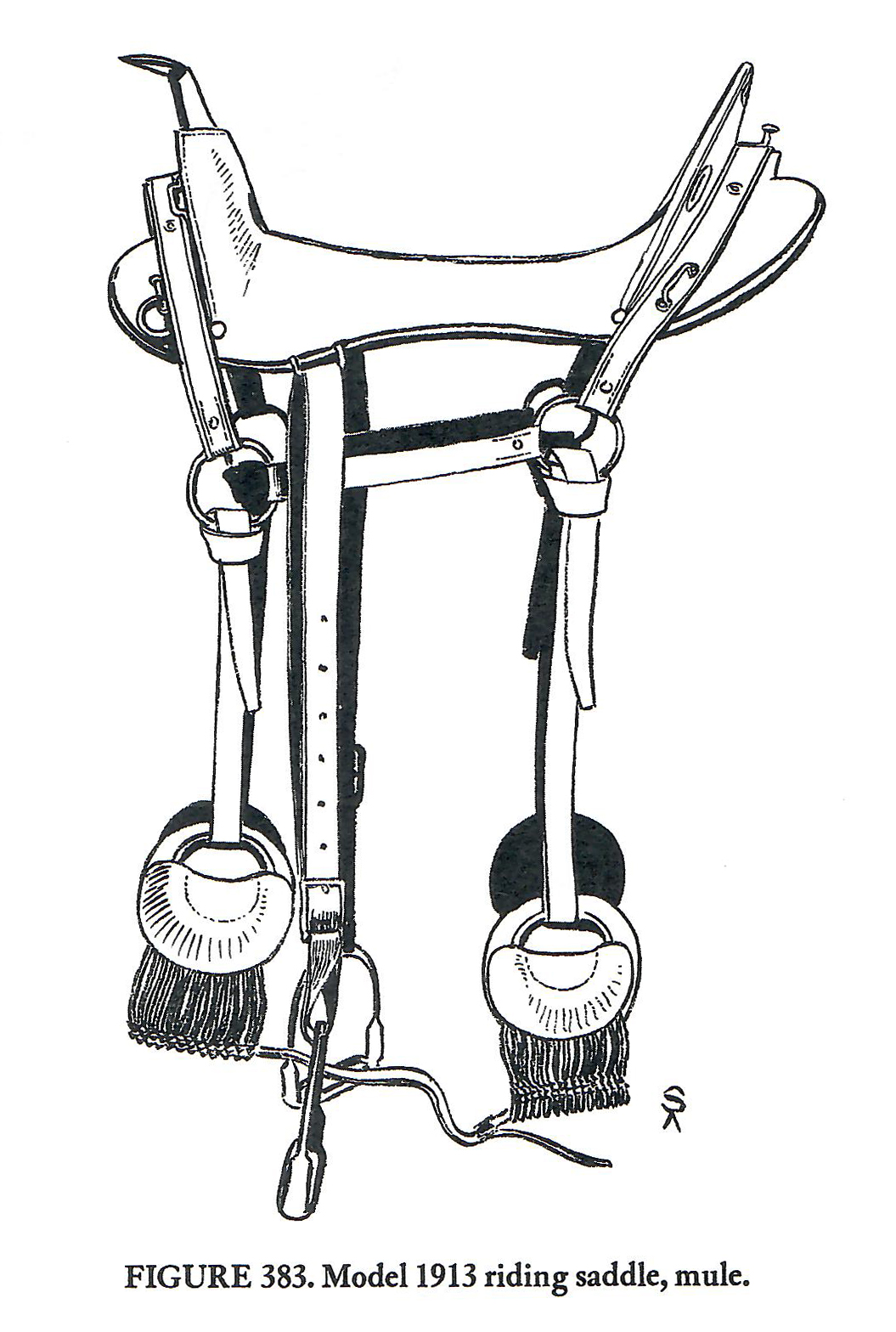 tack mule saddle