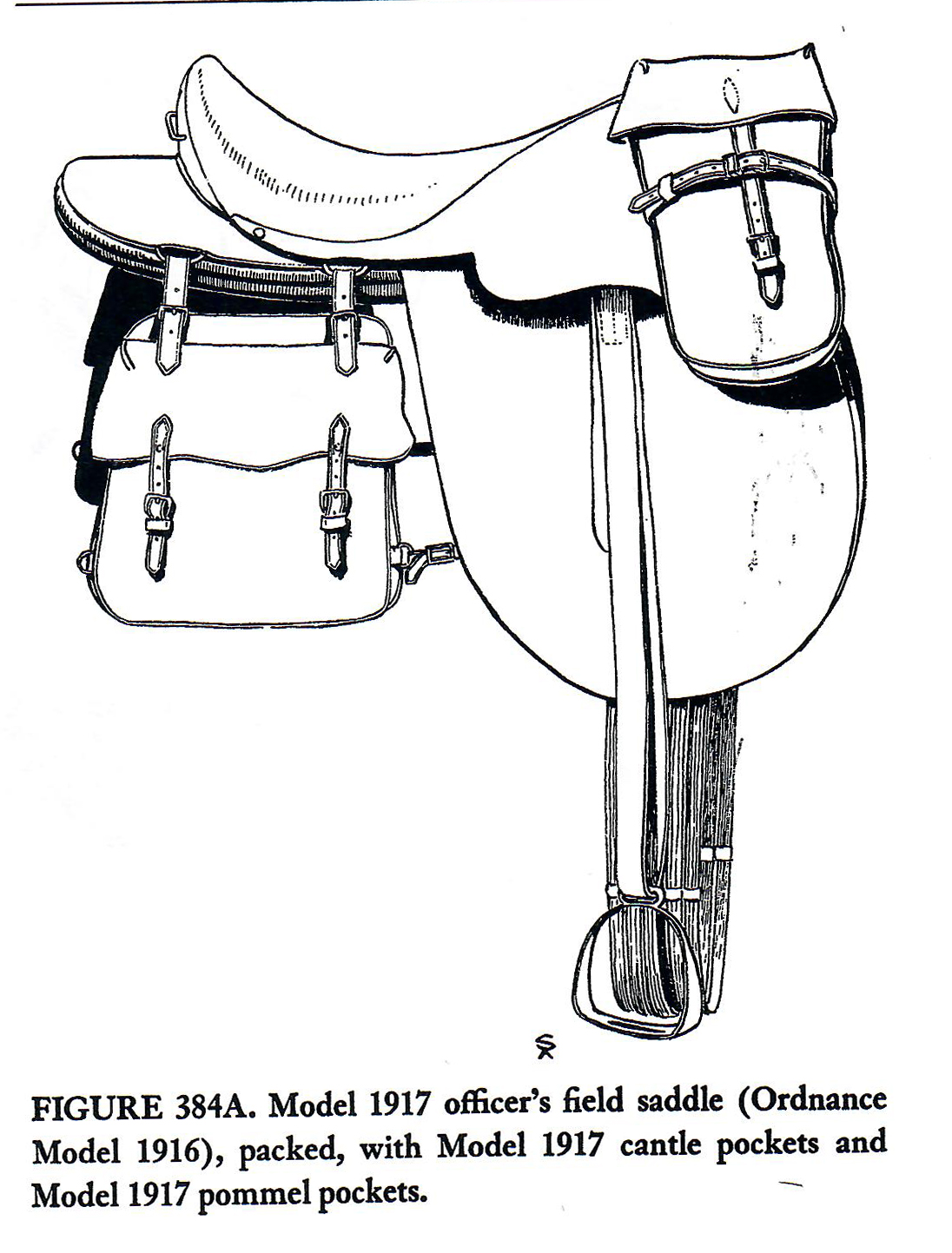 tack officers field saddle