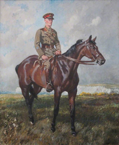 oil painting jack seely warrior