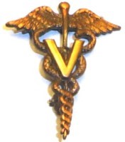 vet officer collar insignia