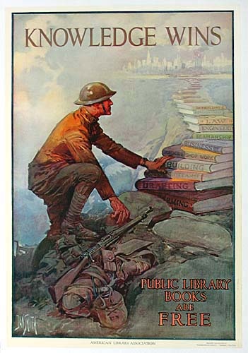 knowledge wins doughboy books poster