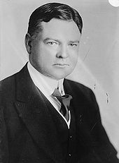 Herber C Hoover in his thirties