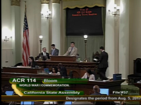 floor of the calif assembly