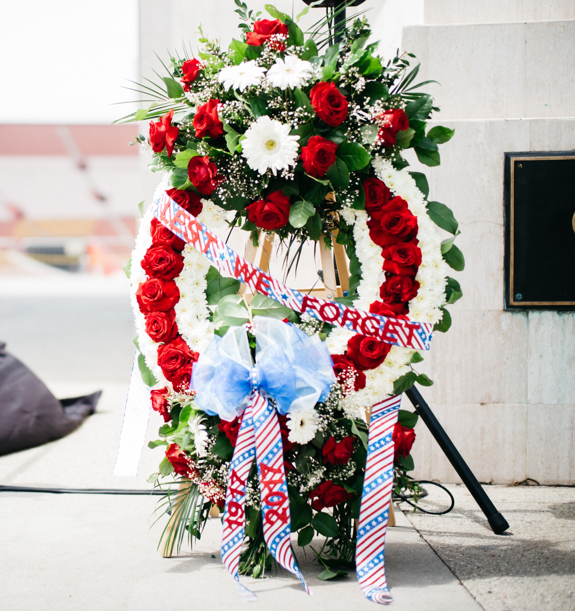 ww1 centennial commemoration exposition park wreath