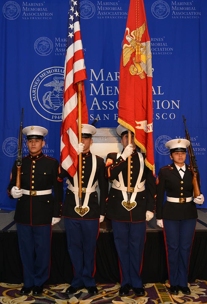 marine colorguard san fran commemoration april 6