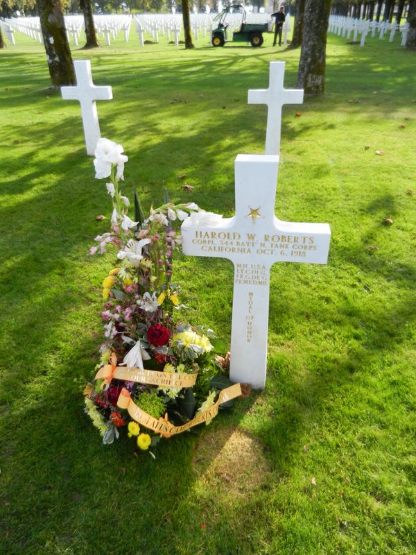 10 15 harold roberts grave meuse argonne american cemetery result