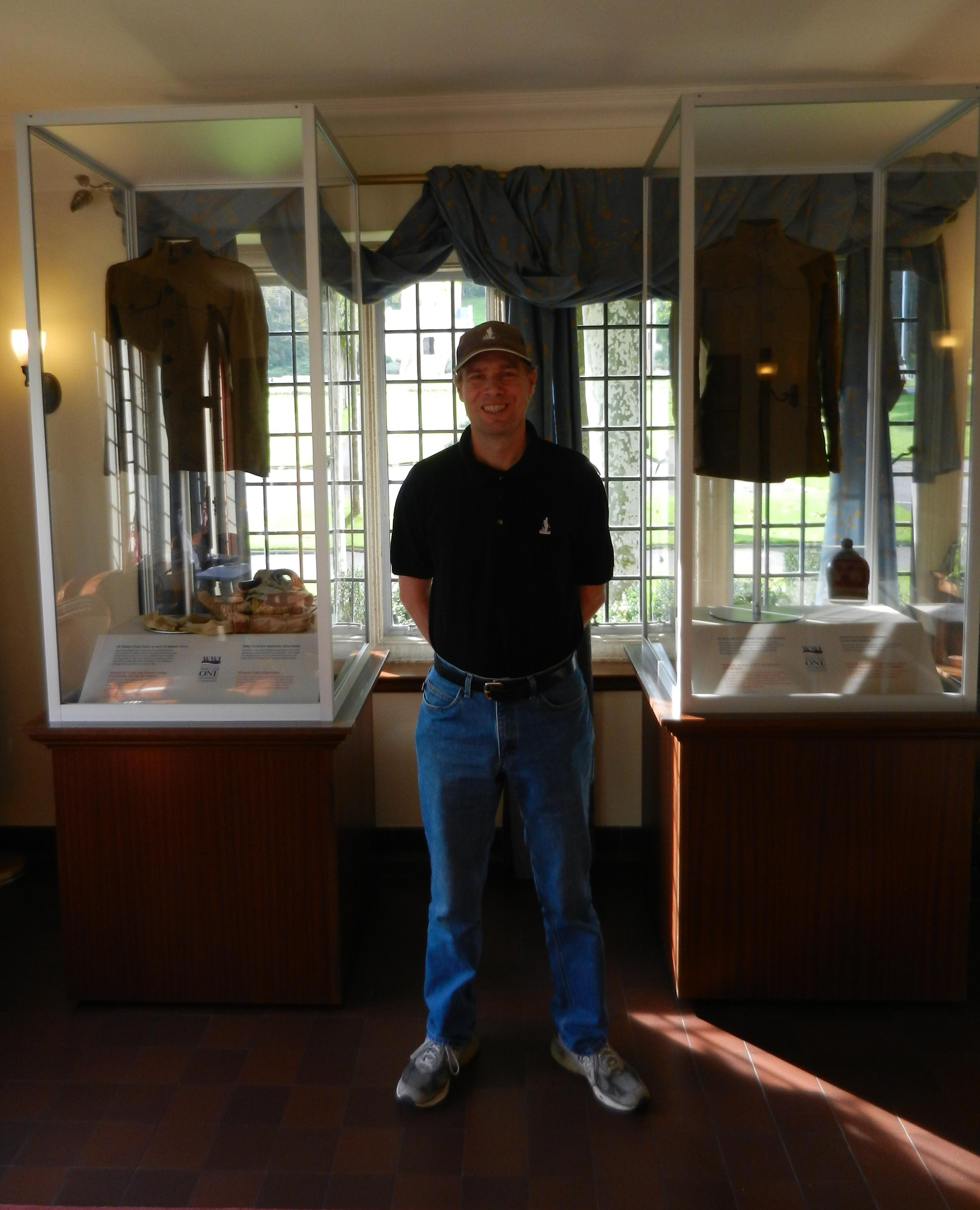 courtland in a visitor center