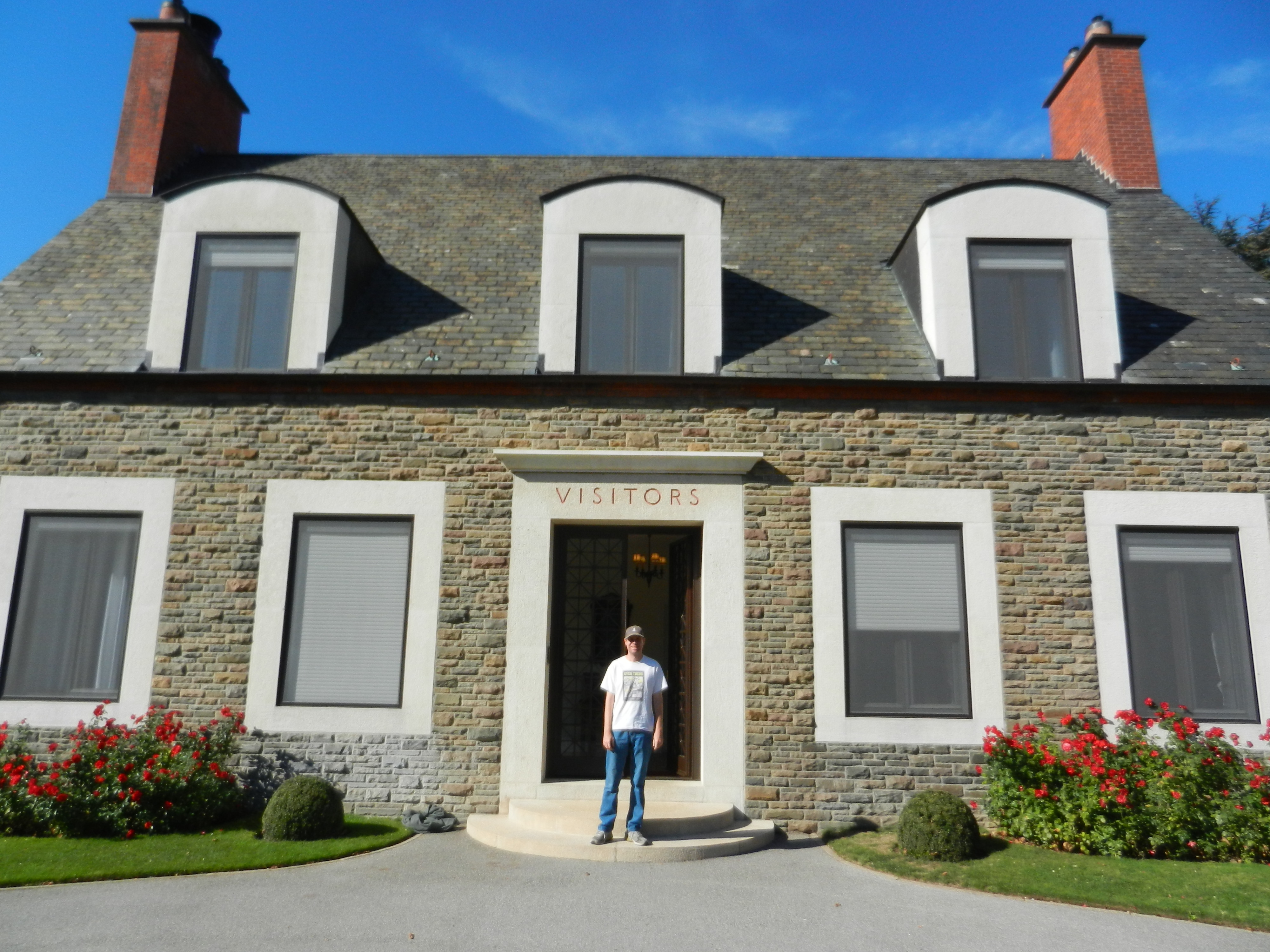 courtland in front of french house