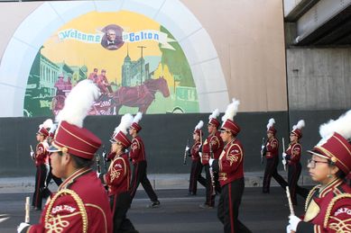 colton hs band veterans parade result