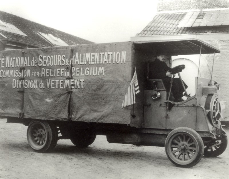 relief truck for belgium