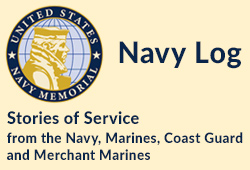 Navy Log Button 250