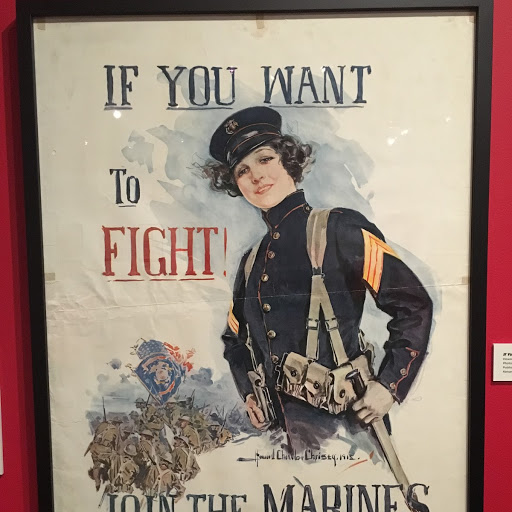 If you want to fight, join the marines poster