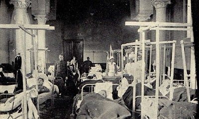 During the Emory Unit’s time in France, the capacity of the surgical wards at Base Hospital 43 was increased twice to handled casualties.