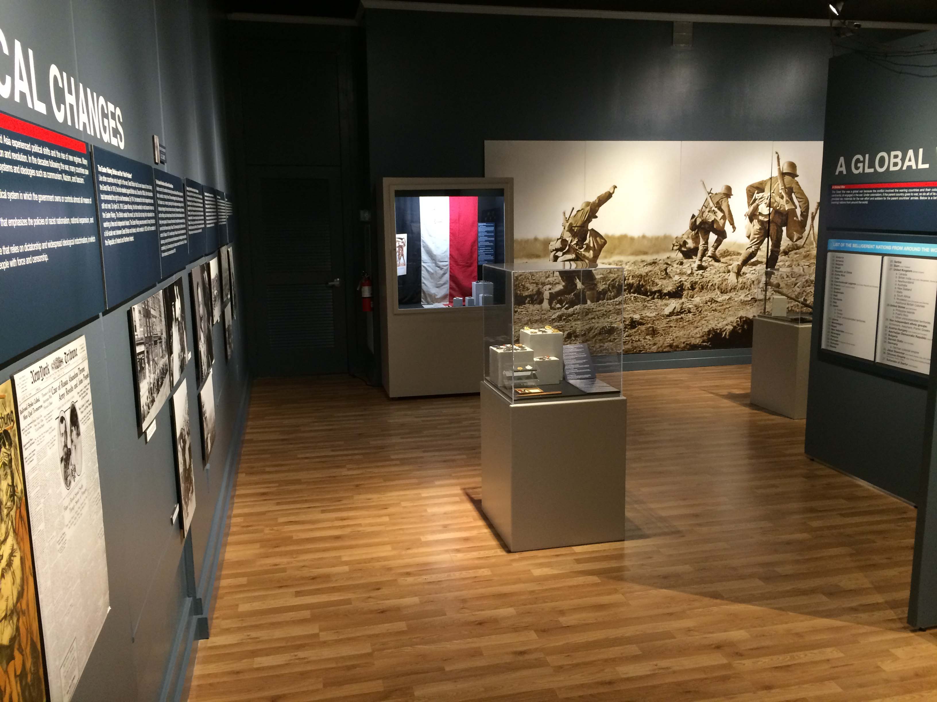Image of Georgia Southern Museum. An exhibit is shown here.