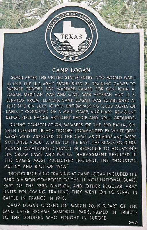 camp logan marker