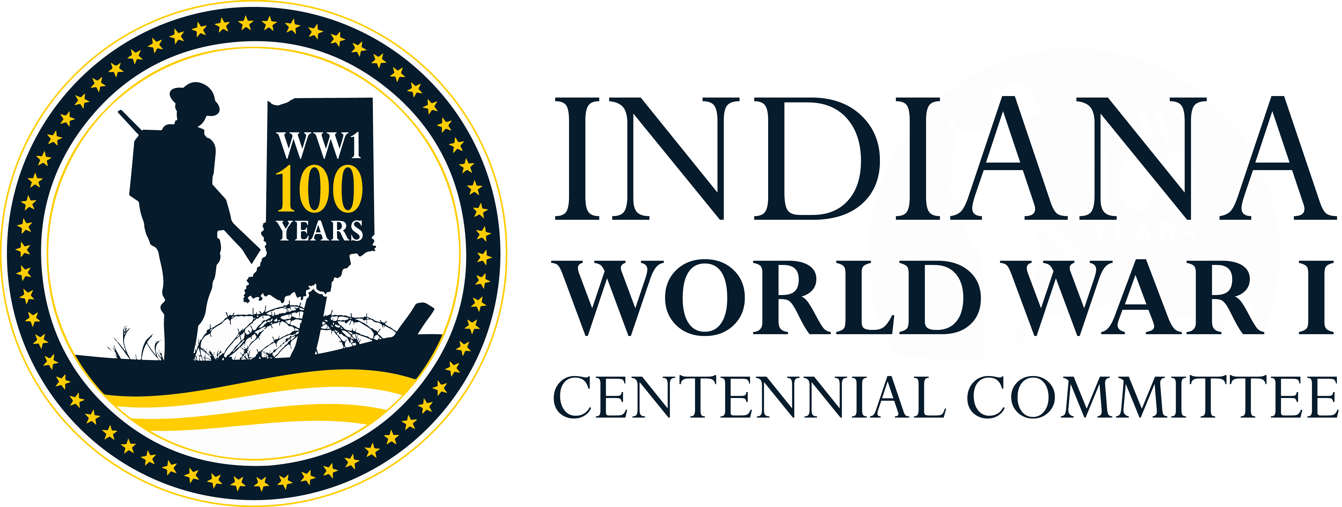 Indiana WWI Centennial Committee Logo Horizontal