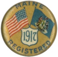 WWI Maine Draft Registration Pin