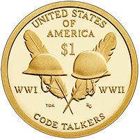 2016 native american one dollar proof coin reverse 200