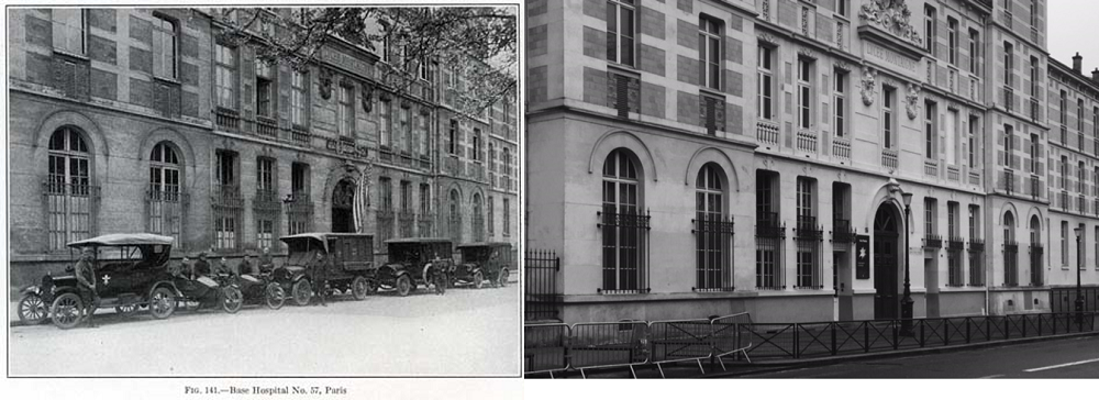 Base Hospital 57 then and now