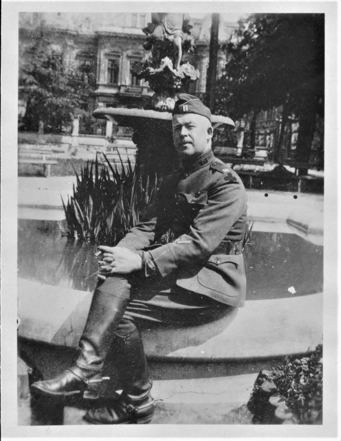 Swenson at fountain