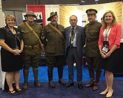 American Legion convention booth team 400