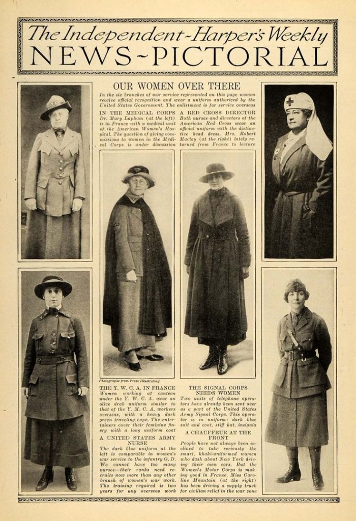 Our Women Over There Harpers Weekly 700x1024