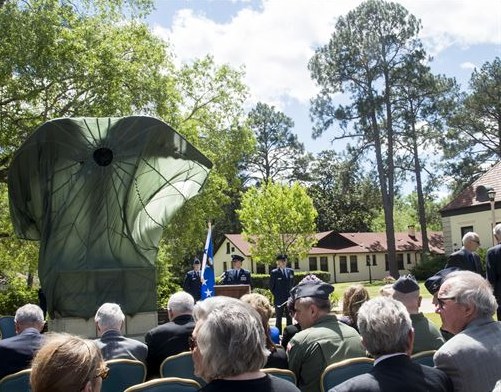 Dedication of Daedalus statue at Maxwell AFB
