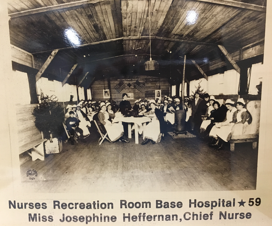Recreation Room, AEF Base Hospital #59, at Issoudun, Department Indre, France