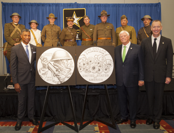 Coin unveiling