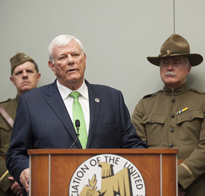 Terry Hamby, Chair of the U.S. World War I Centennial Commission, speaks at the coin design unveiling.