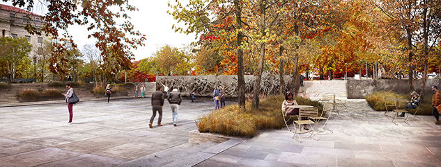 wwi memorial washington dc rendering fall