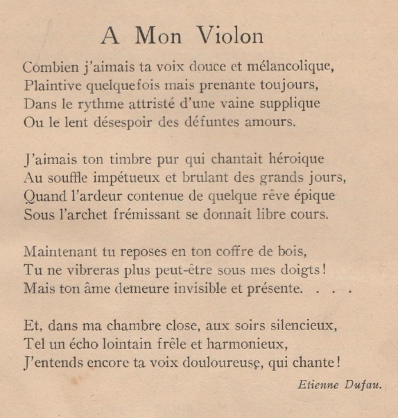 A Mon Violin snip